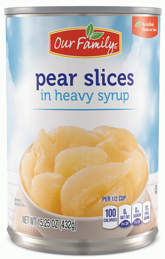 Our Family  pears in heavy syrup, sliced Full-Size Picture